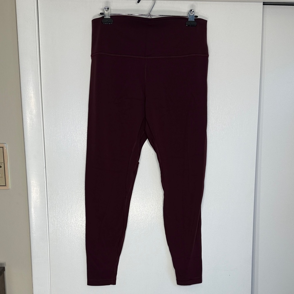 lululemon athletica Burgundy Align Leggings 14